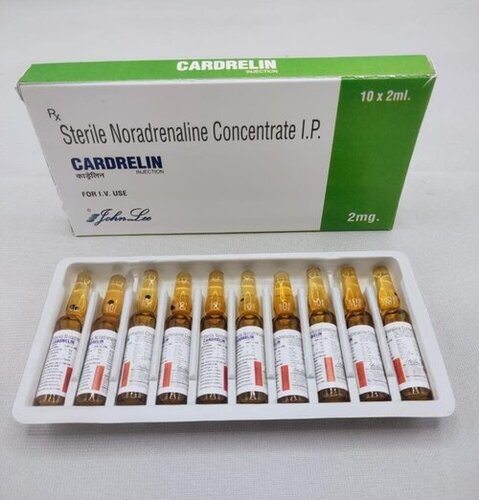 Sterile Noradrenaline Concentrate I.P. Injection