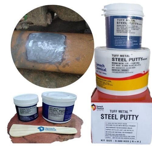 White Tuff Metal Steel Putty