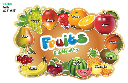 Fruits-Educational Wall Cutout