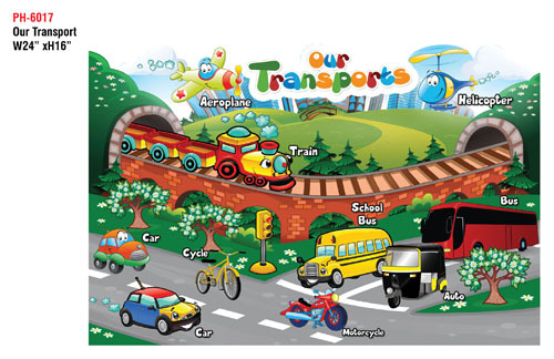 Our Transport - Educational Wall Cutout