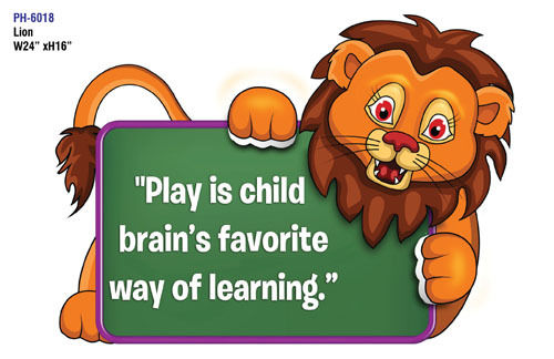 Lion- Educational Wall Cutout