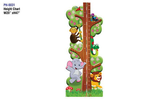 Height Chair-Educational Wall Cutout