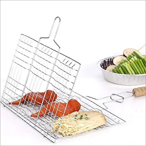 Stainless Steel Portable Bbq Grill Baskets