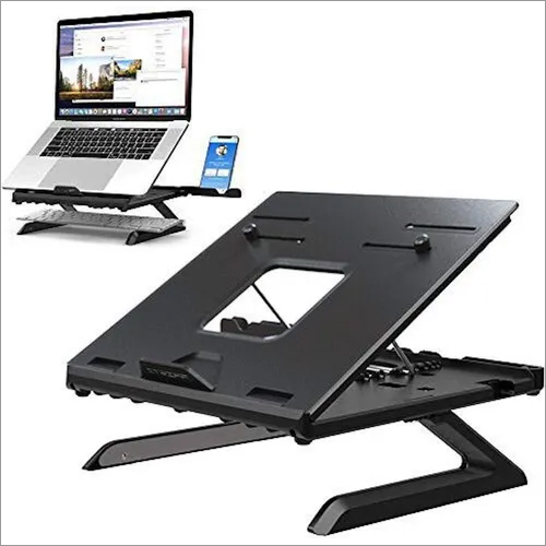 Black Plastic Foldable Laptop Stand