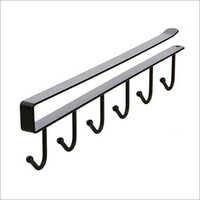 Black Metal Hooks Under Shelf Cup Holder