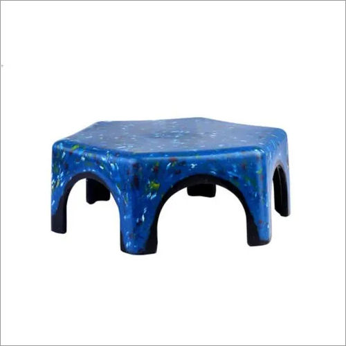 Blue Plastic Bathroom Stool