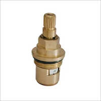 Brass Ceramic Disc Cartridge Tap Spindle - 16 Mm Size, Golden Color | 140g Weight, Ideal For Bathroom Fittings
