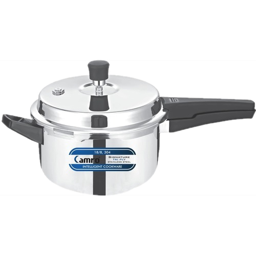 Camro Triply outer lid Stainless steel cooker