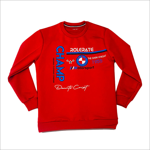 Kids Round Neck Red Sweatshirts Age Group: 5 - 15