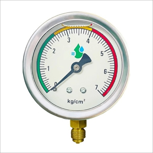 Pressure Gauge Meter Agriculture HTP Pump - Glass, 10x10 cm, Multi-Color | High Pressure, 200g Diesel Usage
