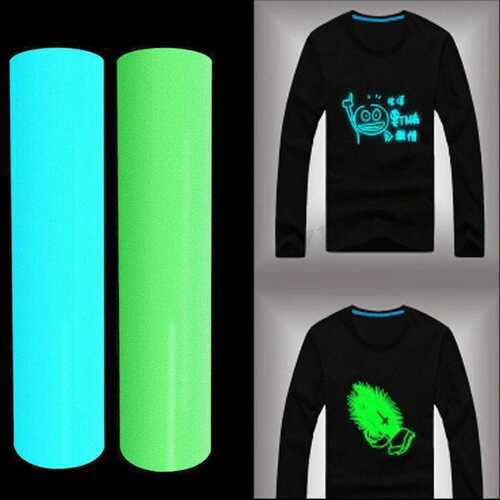 Heat transfer vinyl T-shirt printing (night glow )