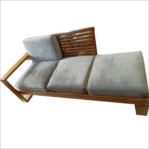 Polished 3 Seater Wooden Living Room Sofa