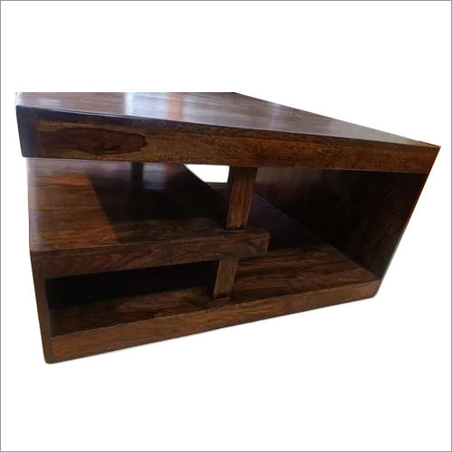 Sheesham Wood Tea Table With Storage