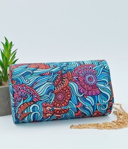 Floral print clutches