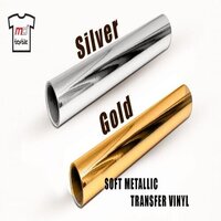 Silver in gold heat transfer vinyl roll Good quality
