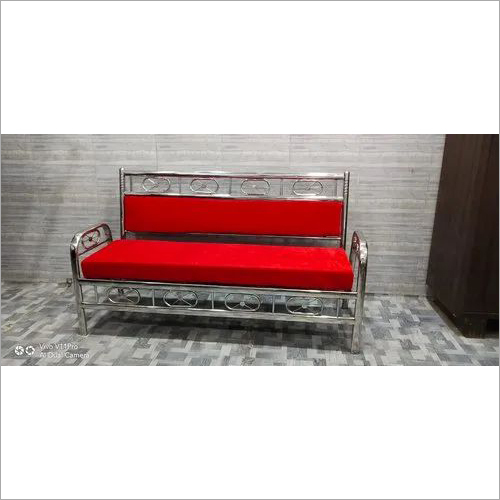 Red Stainless Steel Sofa