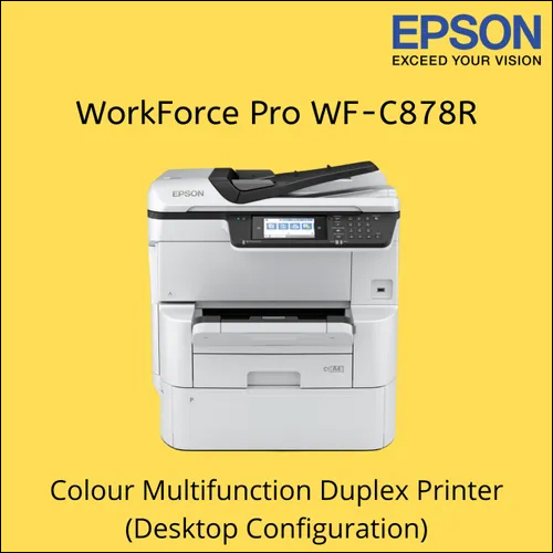 Automatic Epson Workforce Pro Wf-C878R Multifunction A3 Plus Color Printer