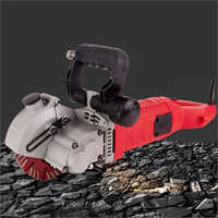 Wall Chaser Machine - Stainless Steel | Electric Powered, Variable Speed, Ideal For Narrow Channel Cutting In Brick, Stone, And Concrete