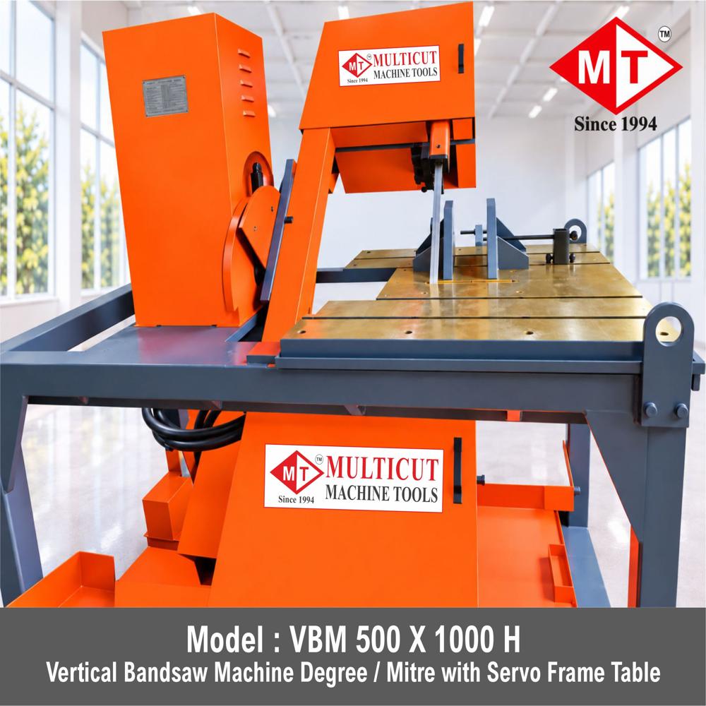 Vertical Band Saw Machine VBM 3000 x 2500 - Steel, 3500 x 2600 x 2700 mm, Gray | Automatic Metal Cutting, High Efficiency, Full Automatic Function