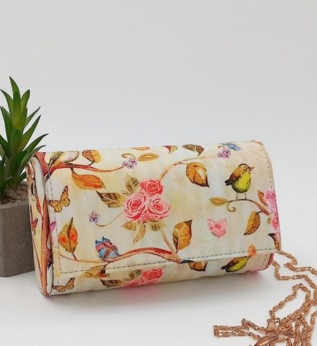 Printed ladies clutch bags