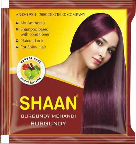 Burgundy Henna Hair Color