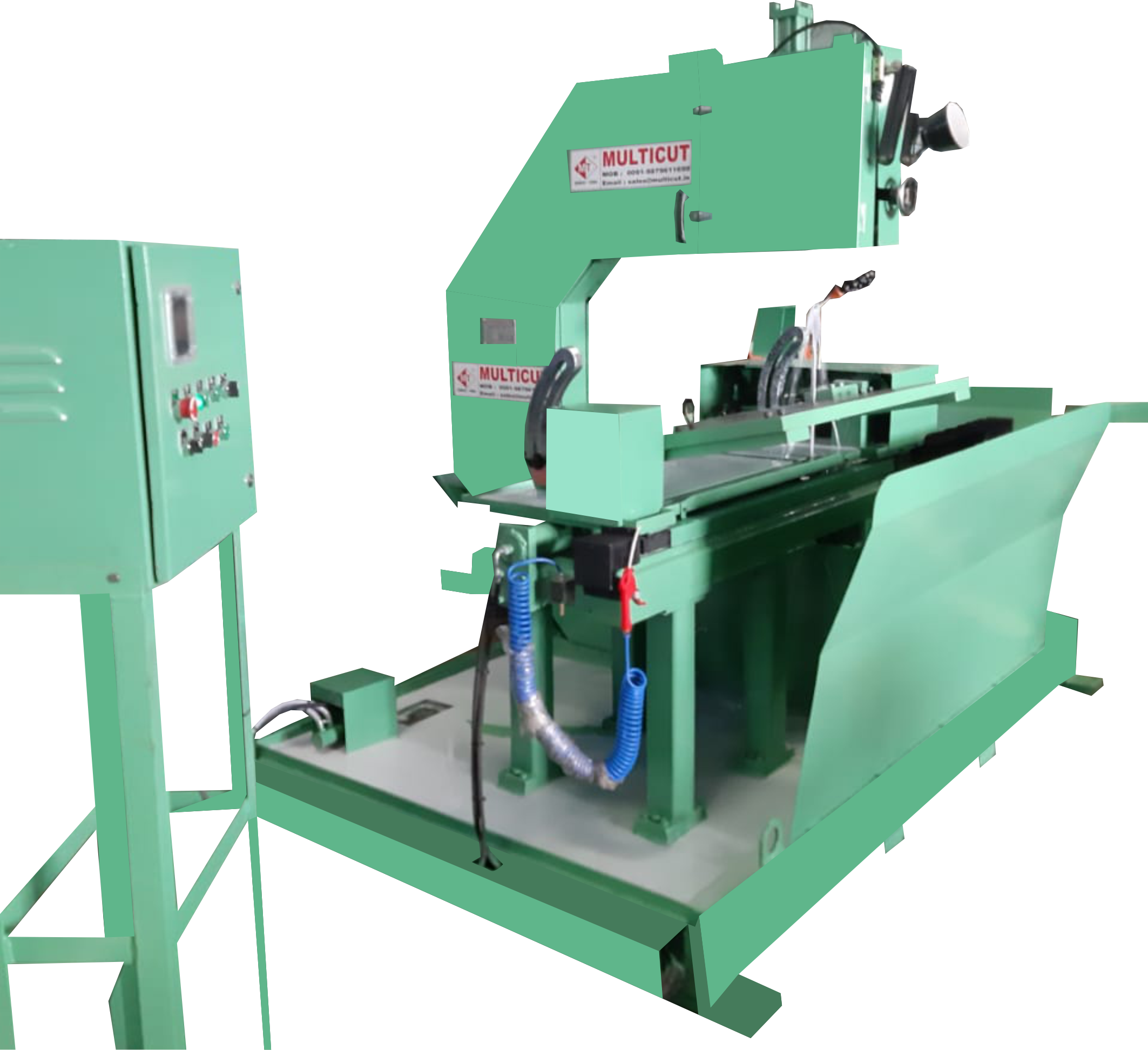 VBM 500 X 3000 H Automatic Tyre / Riser Cutting Vertical Band Saw Machine