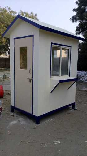 White Prefabricated Security Cabin