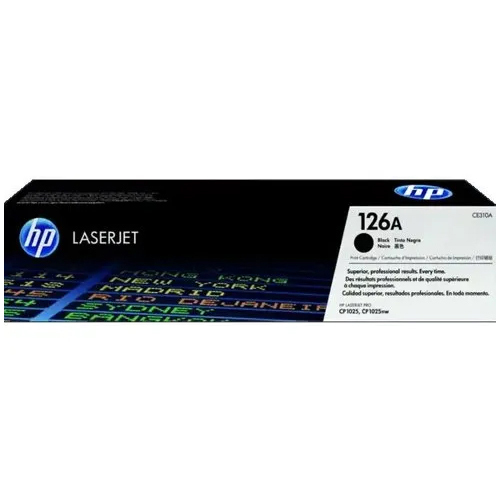 HP 126A Black Original LaserJet Toner Cartridge (CE310A)