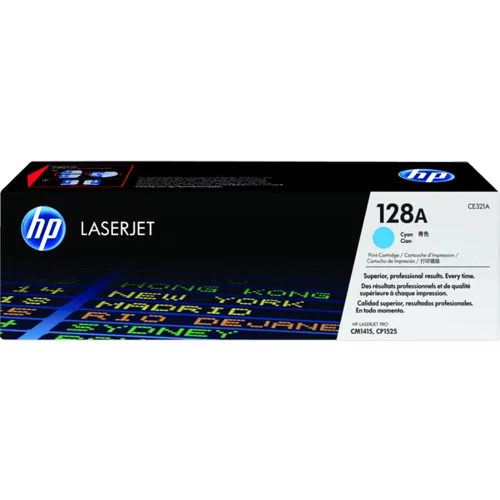 HP 128A Cyan Original LaserJet Toner Cartridge