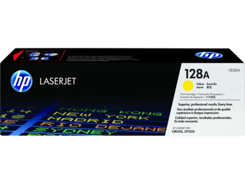 HP 128A Yellow Original LaserJet Toner Cartridge (CE322A)