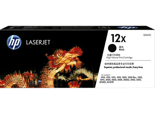 HP 12X Black Original LaserJet Toner Cartridge