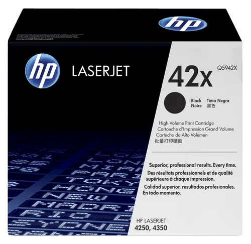 HP 42X Black High Yield Original LaserJet Toner Cartridge