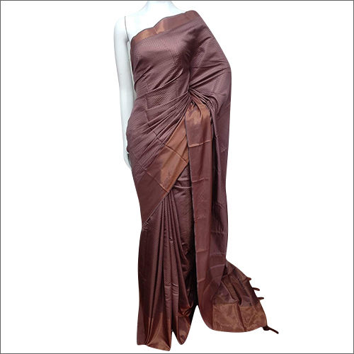 Ethnic Brown Kota Silk Saree