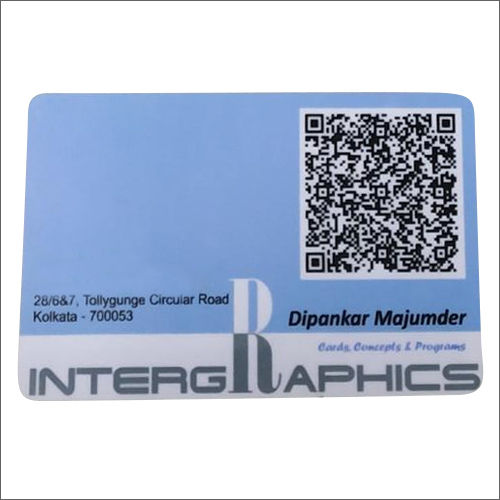 PVC QR Code Visiting Card