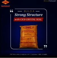 Cico Crystalseal - Cementitious Composite Coating System, White Crystal Powder, Eco-friendly, Liquid Coating For Roof Treatment