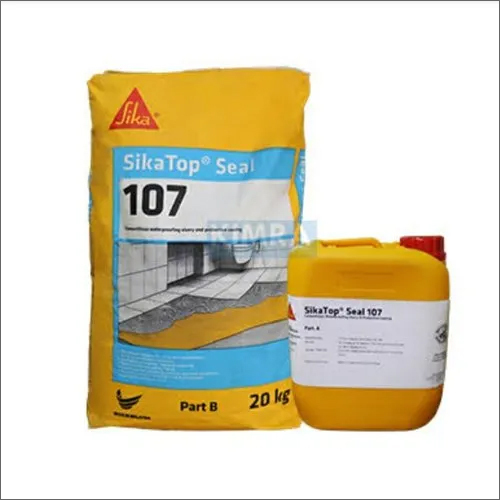 Yellow Sika Topseal 107 Waterproofing Coating