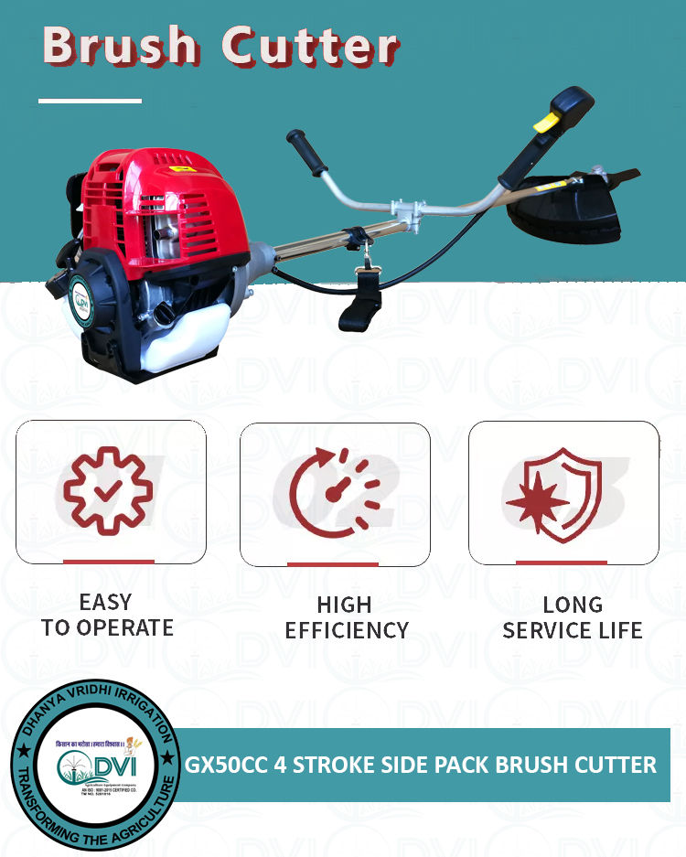 4 Stroke 50cc Side Pack Brush Cutter