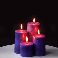 Pillar Candles Lavender pack of 4 candles