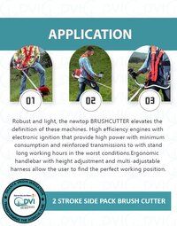 2 Stroke Side Pack Brush Cutter