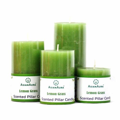 Scented Pillar Candle (Lemon Grass)