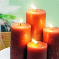 Scented Pillar Candle (Sandalwood)