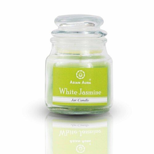 Asian Aura White Jasmine Highly Fragrance Jar Candle