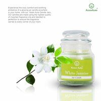 Asian Aura White Jasmine Highly Fragrance Jar Candle
