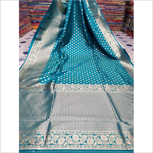 Multicolor Buti Katan Banarasi Silk Saree