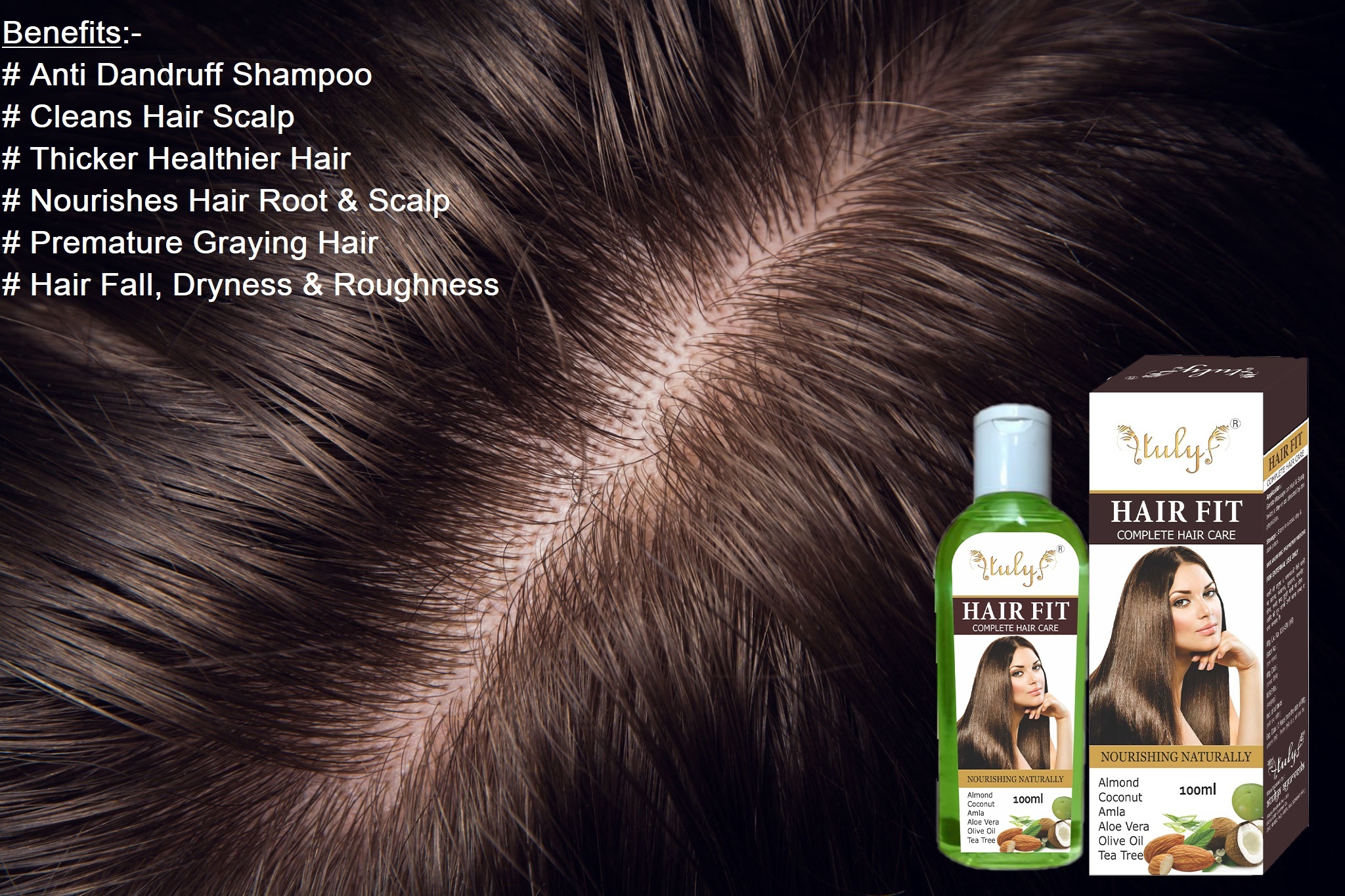 Hair Fit Oil for Nourishes Scalp Hair Follicles Roots Premature Graying