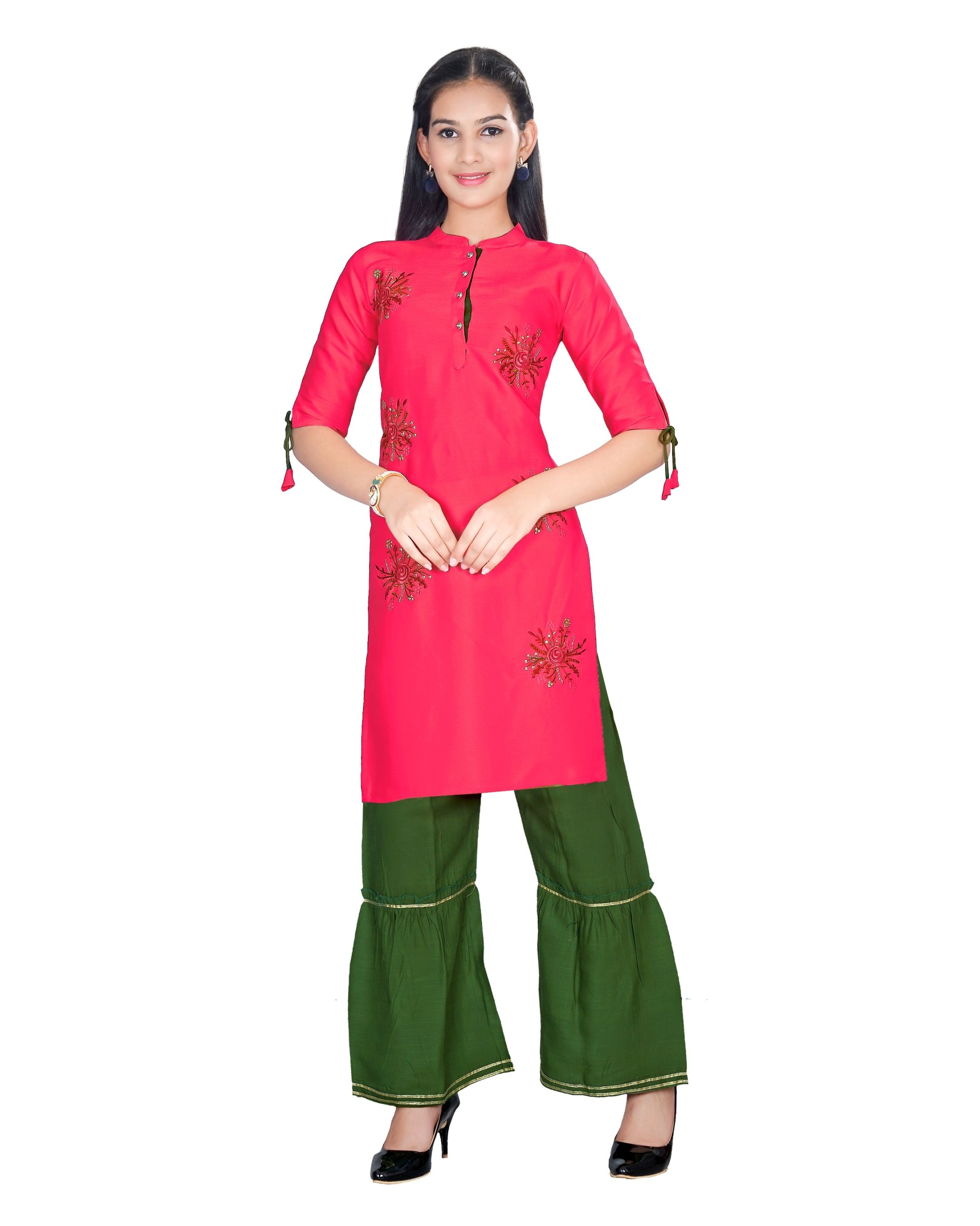 Girls kurti with sarara set