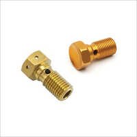 Brass Banjo Bolts - Polished Golden Finish | Industrial Fluid Transfer Solutions For Motorcycle And Non-motorcycle Applications