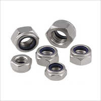 Hex Nylock Nuts - Stainless Steel, Polished Silver Finish | Economic Locking Solution For Vibration Resistance And Liquid Sealing