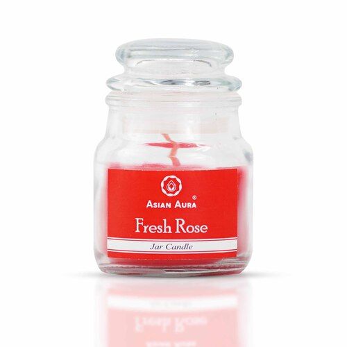 Asian Aura Fresh Rose Highly Fragrance Jar Candle ( Pack of 1 )