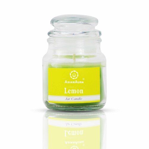 Asian Aura Lemon Highly Fragranced Jar Candle (Pack of 1)